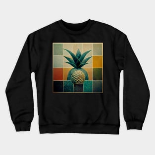 Cubic pineapple repeat pattern Crewneck Sweatshirt